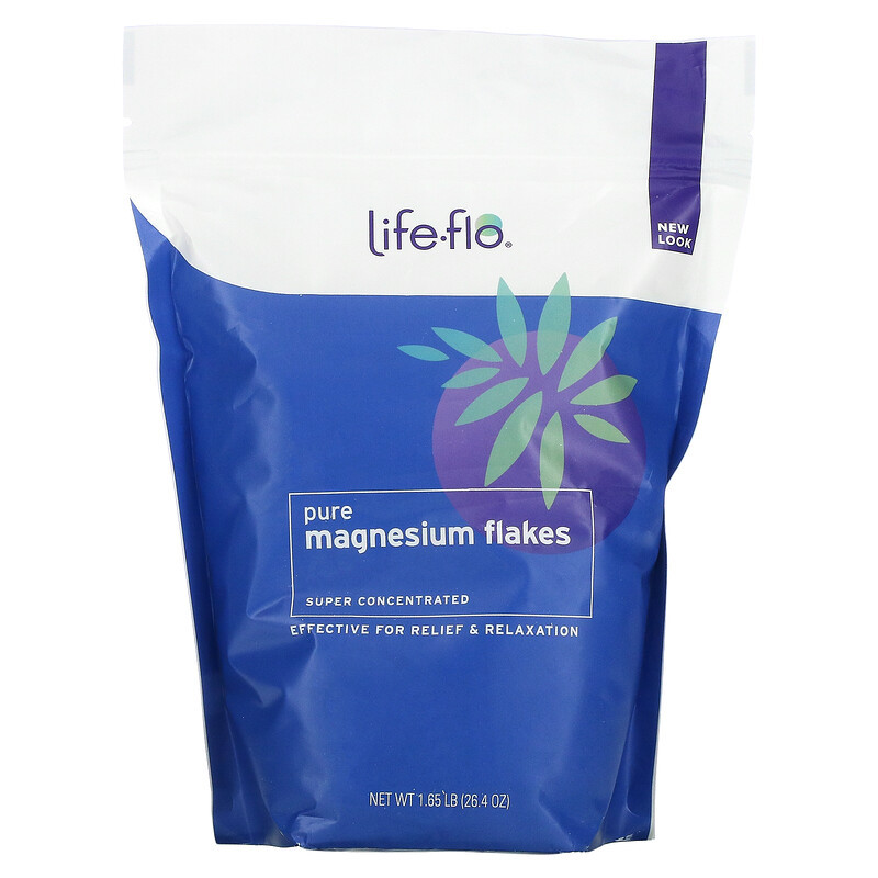 Life-flo, пластівці чистого магнію, 750 г