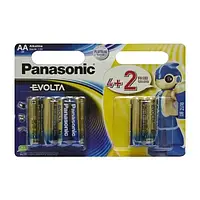 Батарейка Panasonic Alkaline Evolta LR6EGE/6B2F АА, блистер (4+2шт)