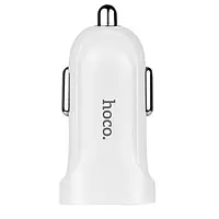 Автомобильное зарядное устройство для телефона Hoco Z2 White (1USB + USB Cable MicroUSB 1.5A )