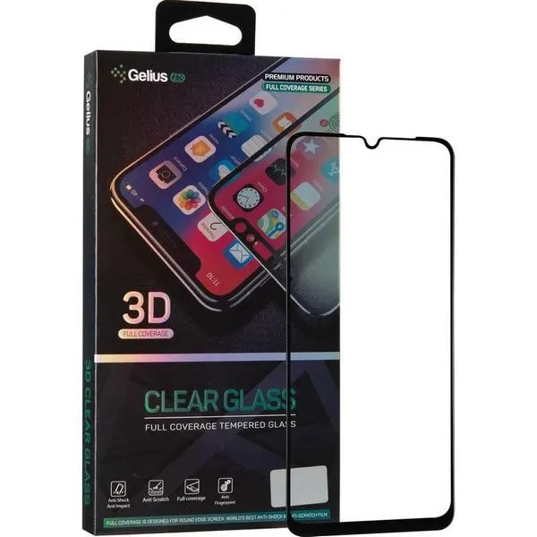 Захисне скло Samsung Galaxy A022 A02/A025 A02s/A037 A03s 3D Gelius Pro Black