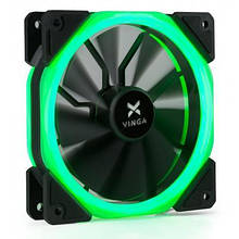 Кулер для корпусу Vinga LED fan-02 green