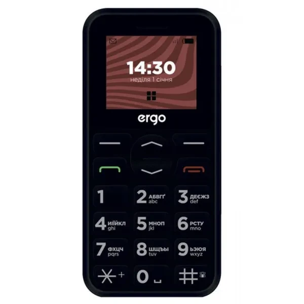 Кнопочный Телефон Ergo R181 Black Dual Sim — Купить Недорого на Bigl.ua ...