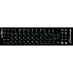 Наклейки Grand-X protection 60 keys Cyrillic GXDPGW Aqua White