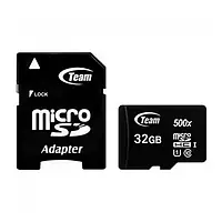 Карта памяти Team TUSDH32GCL10U03 32GB microSDHC С адаптером UHS-I