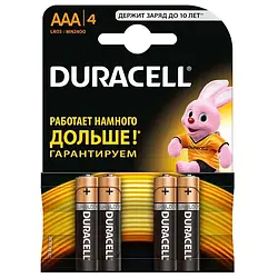 Батарейка AAA Duracell LR03 MN2400 блістер (4шт)