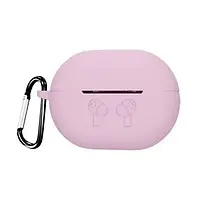 Чехол для наушников Infinity Huawei FreeBuds Pro Silicon case with carabine Pink