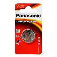 Батарейка Panasonic Lithium CR2450 Black 1 шт, таблетка