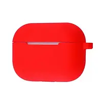 Чехол для наушников Infinity Apple AirPods Pro (air pods) Silicon case with carabine Red