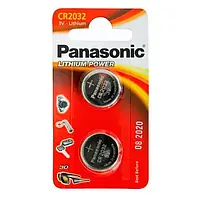 Батарейка Panasonic Lithium CR2032 Black 2 шт, таблетка