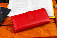 Червоний класичний гаманець із натуральної шкіри з блоком для карток ST Leather ST217-1, фото 10
