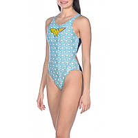 Жіночий купальник ARENA WONDER STARS SWIM TECH ONE PIECE NAVY-MULTI (Розмір: PL/D 30, 32, 34)