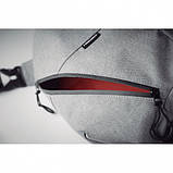 Сумка поясна бананка FESTIBAX® BASIC з водонепроникною блискавкою та прихованою кишенею, фото 4