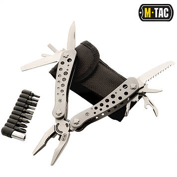 Мультитул кишеньковий ніж для походу, виживання M-Tac Type 1 сірий