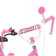 Велосипед дитячий PROF1 14д. Y1481, рожевого кольору, фото 3