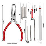 Набір годинника, інструменти для ремонту годинника, 16шт в чехлі, фото 2