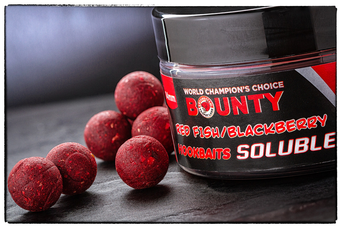 Бойли насадочнi пилячi BOUNTY SOLUBLE RED FISH / BLACKBERRY 14 мм