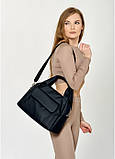 Жіноча спортивна сумка Sambag Vogue BKT чорна — MegaLavka, фото 3