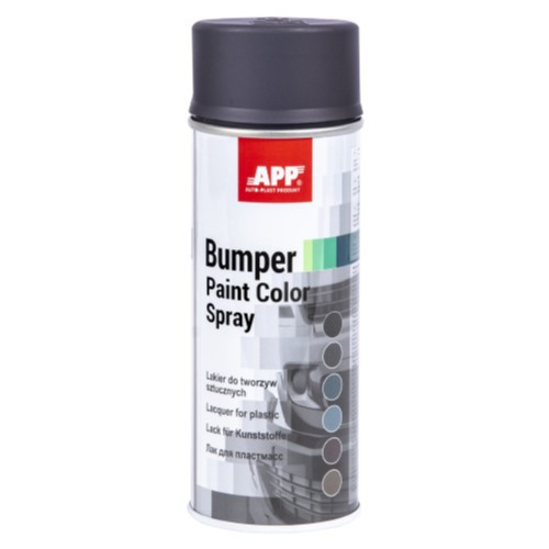 Бамперна аерозольна автоемаль APP Bumper Paint Color Spray Сіра 400 мл, фото 1