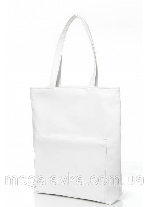 Сумка Sambag Shopper Tote SENs біла - MegaLavka