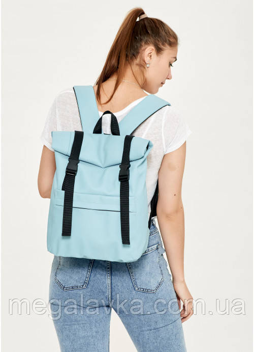 Рюкзак ролл Sambag унісекс RollTop блакитний - MegaLavka