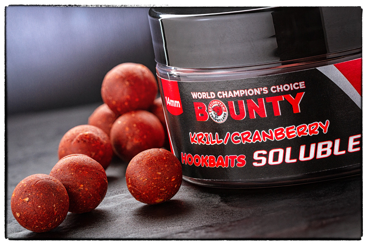 Бойли насадочнi пилячi BOUNTY SOLUBLE KRILL/CRANBERRY 14 мм