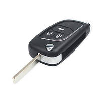 Выкидной ключ, корпус под чип, 3кн DKT0269, Opel Corsa E, HU100, NEW - Топ Продаж!