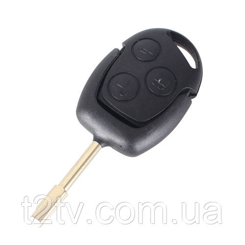 Ключ заготівка, корпус під чіп, 3кн, Ford Mondeo Focus, FO21, 433МГц, фото 1