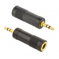 Популярний! Перехідник 6.35мм F to M 3.5 мм Cablexpert (A-6.35F-3.5M) - Краща якість тільки на Nukleon.com.ua