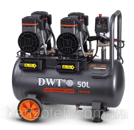 Компресор безмасляний DWT K26-50 OA-CU