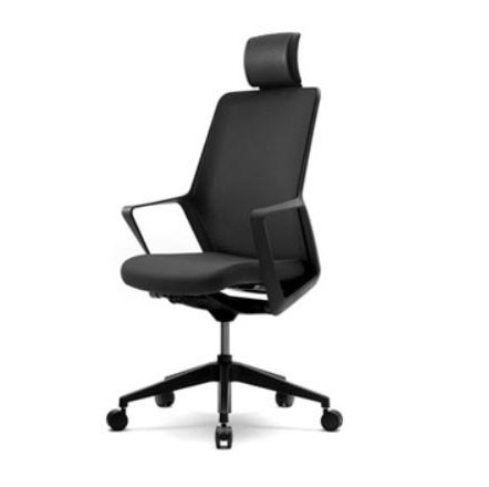 Кресло компьютерное с подголовником Enrandnepr FLO black черный - фото 1 - id-p252664809