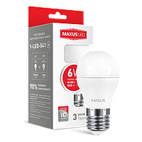 LED-лампа MAXUS G45 6W м'яке світло 220 V E27 (1-LED-541)