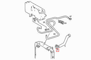 Хомут патрубка радіатора Mercedes 814-1320 000 000 671 Mercedes-Benz