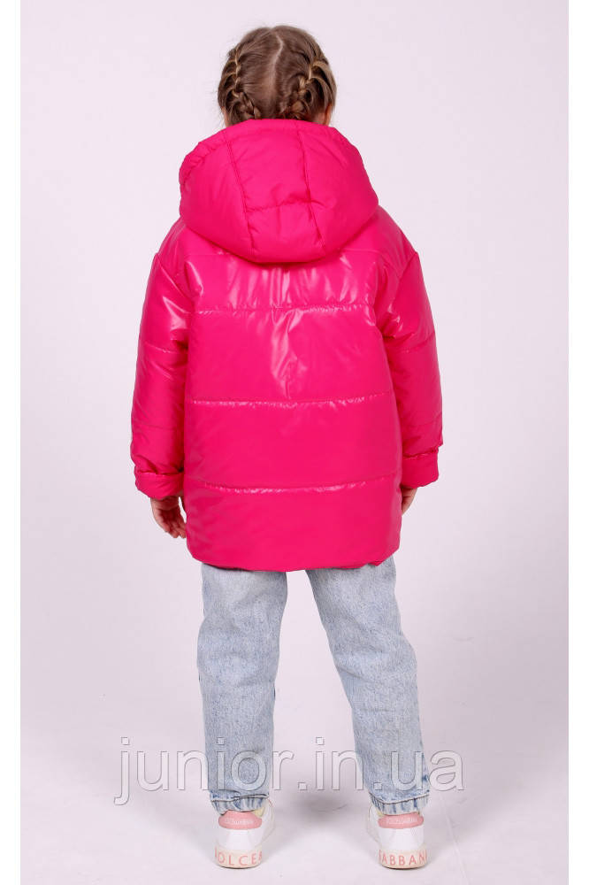 Детская весенняя удлиненная куртка для девочки "Милена" (98-122р) - фото 5 - id-p1594367711