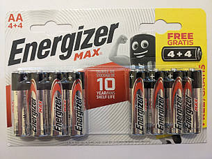 Батарейка Energizer LR6 (упаковка8шт) цена за одну батарейку