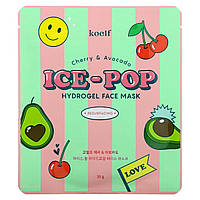 Гидрогелевая маска для лица с вишней и авокадо Koelf Cherry & Avocado Ice-Pop Hydrogel Face Mask 30g - 1 шт