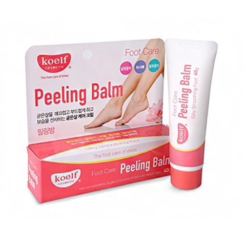Пілінг-бальзам для грубої шкіри ніг, рук, ліктів Koelf Peeling Balm 40g (Сок придатності: 28.07.2022)