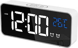 LATEC, великий світлодіодний цифровий будильник із термометром настільний годинник