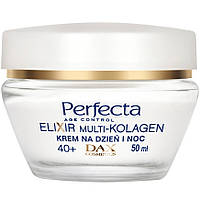 Ліфтинг-крем для обличчя проти зморщок для віку 40+ PERFECTA Elixir Multi-Collagen Cream Lifting 40+ 50ml