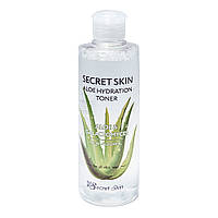 Зволожувальний тонер для обличчя з екстрактом алое Secret Skin Aloe Hydration Toner 250ml