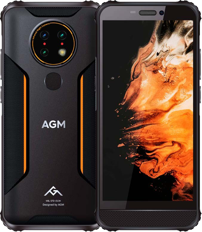 AGM H3 4/64GB BLACK + Нічне бачення, NFC, 4G, 5400 mAh, IP68, 12 Mpx, Android 11, Дисплей 5.7"
