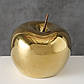 Декоративне Яблуко золото кераміка һ11см Гранд Презент 2004603, фото 3