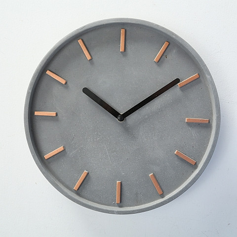 Настінний годинник Gela сірий бетон d28см (1xAA 1.5 V) Boltze 3453200