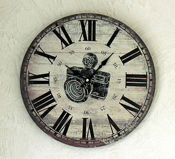 Настінний годинник аналоговий МДФ d34см Гранд Презент 1021692