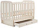 Ліжко Babyroom Кулька SH-03 маятник, ящик, відкидний бік бук слонова кістка, фото 5