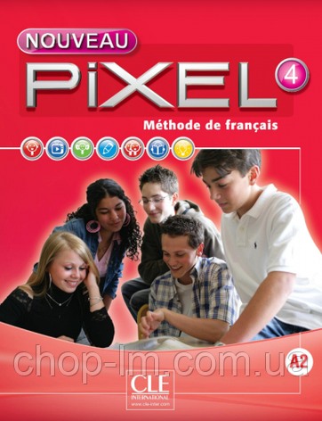 Pixel Nouveau 4 Livre de l'élève + DVD-ROM А2 (Schmitt S.) / Підручник з французької мови, фото 1