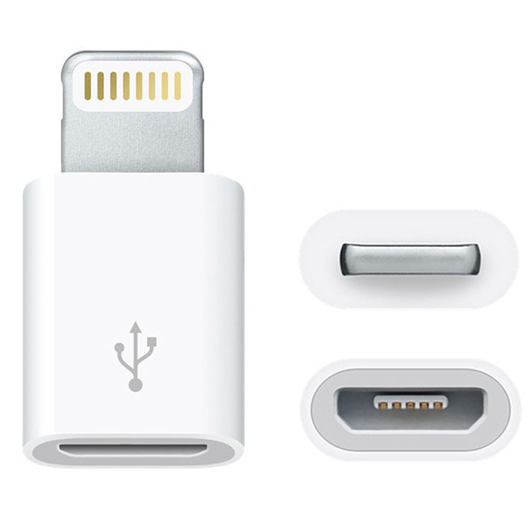 Адаптер Lightning на micro USB перехідник для