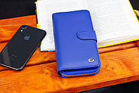 Синій жіночий гаманець на два автономні відділи з натуральної шкіри ST Leather ST026, фото 8