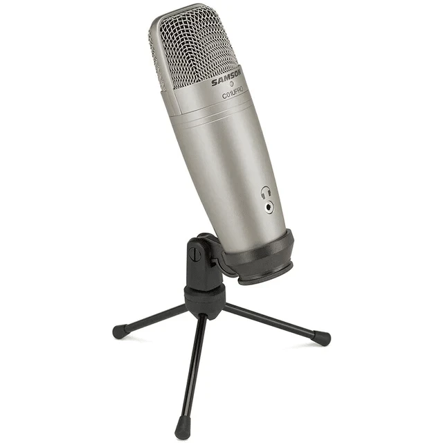 Мікрофон Samson C01U Pro з USB-приєднанням — Срібло