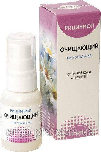 Ріциніол O Очищувач Арго 35 мл (для догляду за обвубіччої шкіри ступнів, ліктевих, колінних ділянок, мозолі)