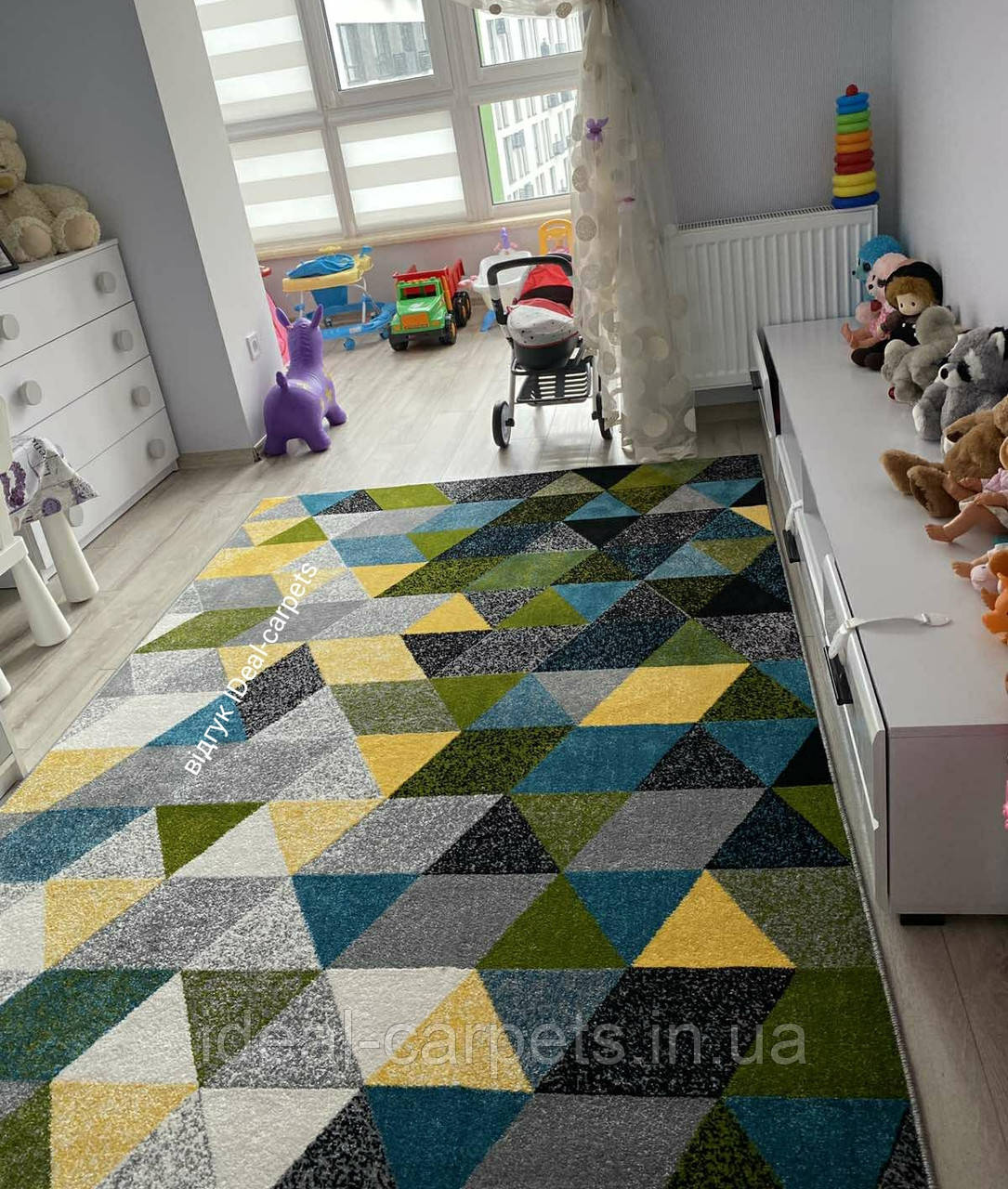 Доріжка 1.2*2.8м Kolibri 0352 Короткий ворс